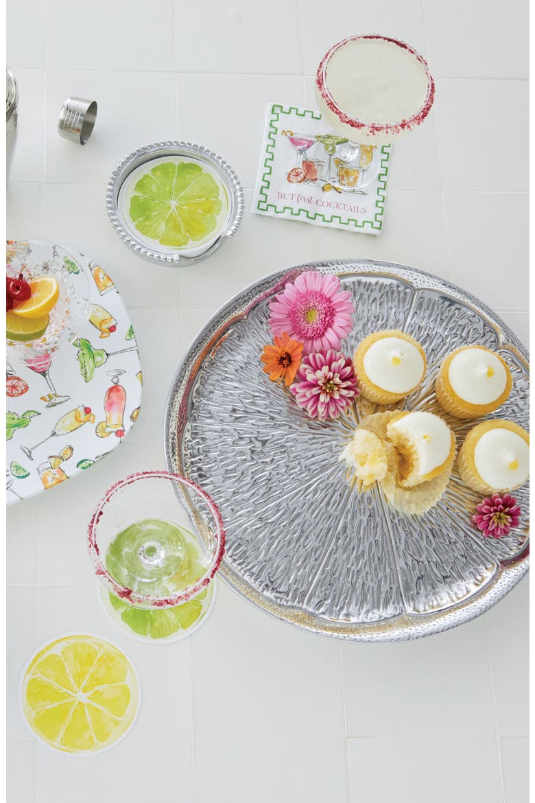 Citrus Slice Serving Platter, Alternate, color, SILVER