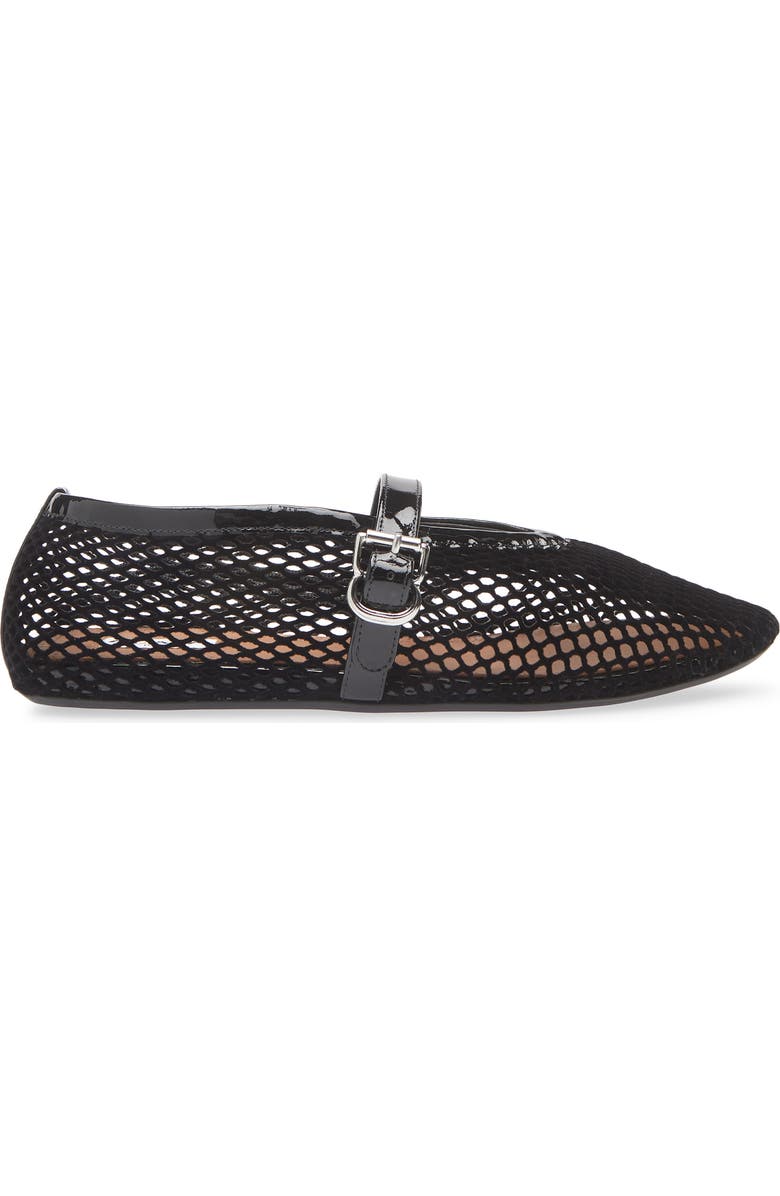 Alaïa Fishnet Mary Jane Flat, Alternate, color,