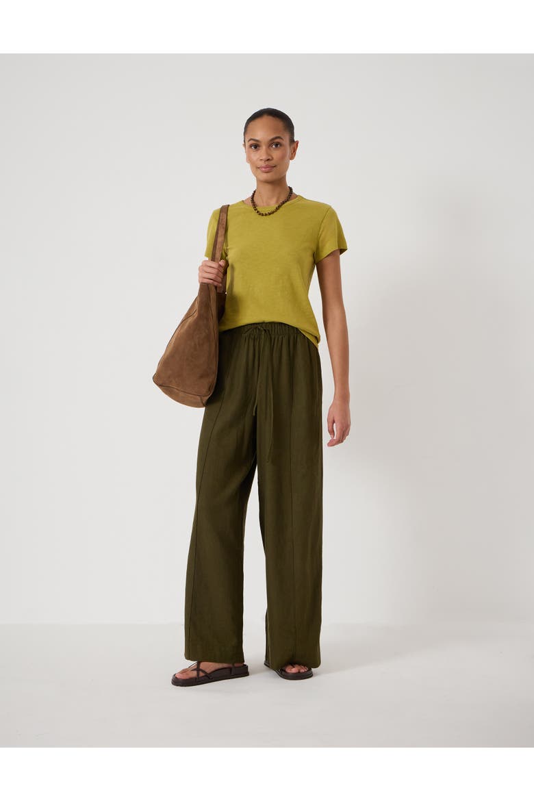 Crew Neck T-Shirt, Alternate, color, Olive Green