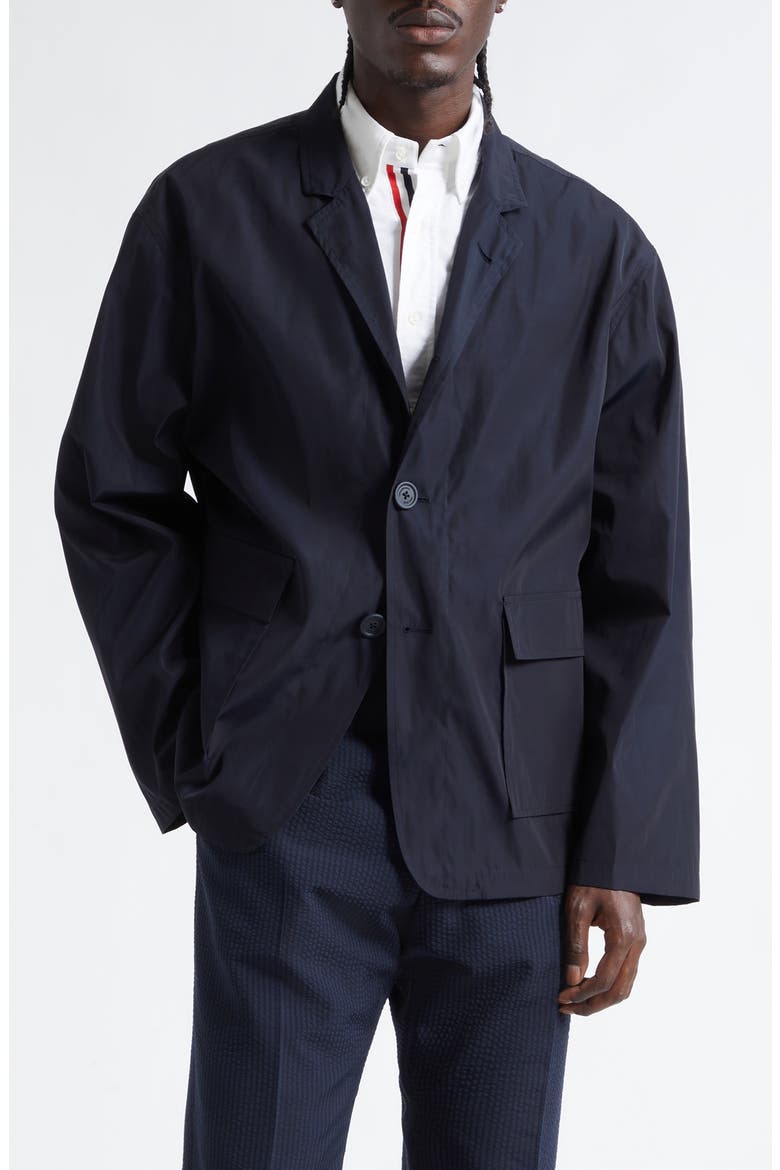Packable Light Memory Tech Sport Coat, Main, color, NAVY