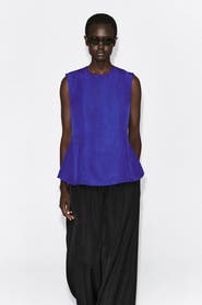 COS Pleated Peplum Top