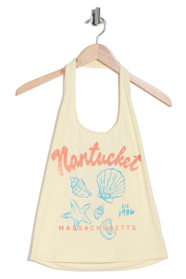 Nantucket Graphic Halter Top, Alternate, color, YELLOW