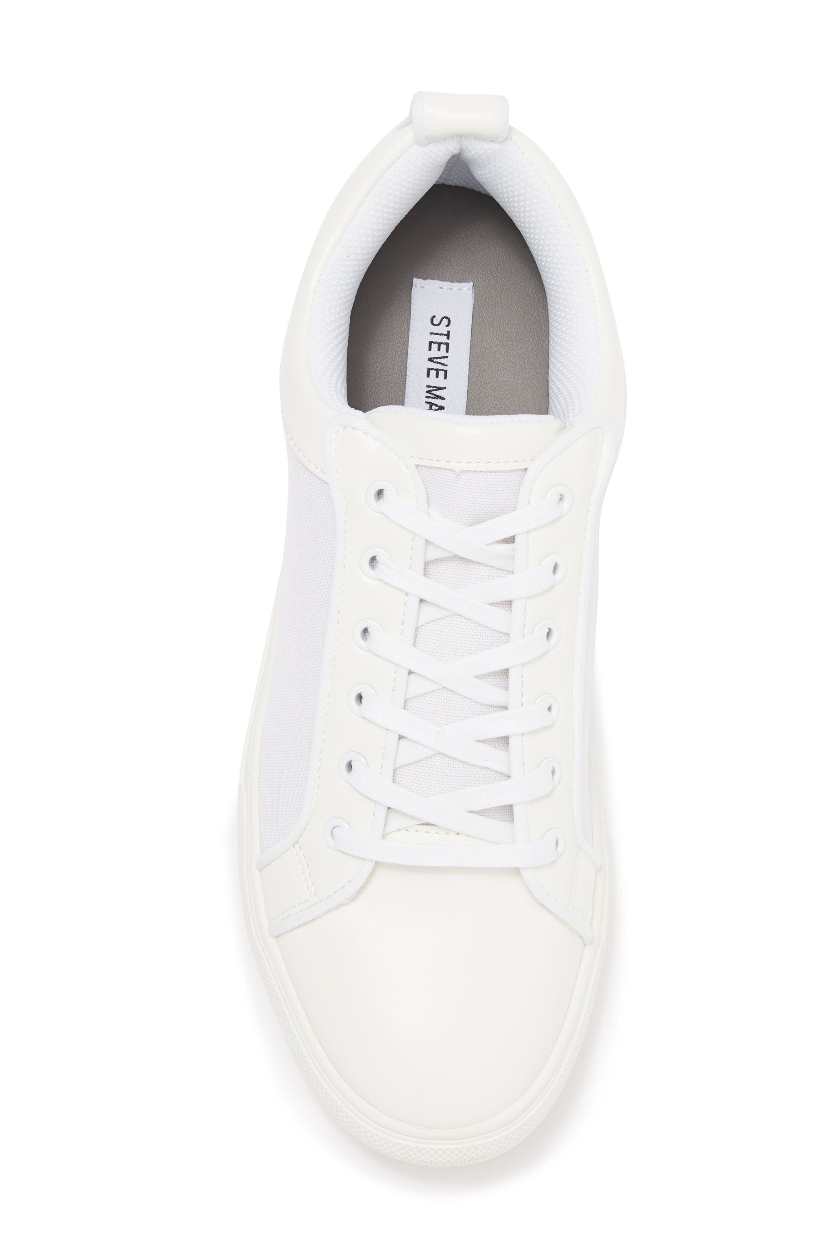 Woven Sneaker, Alternate, color, WHITE