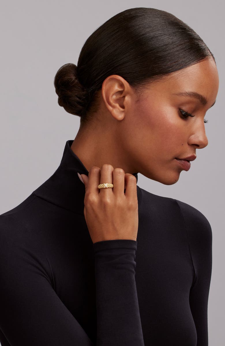 LAGOS Embrace Pavé Diamond Ring, Alternate, color, Gold Metallic