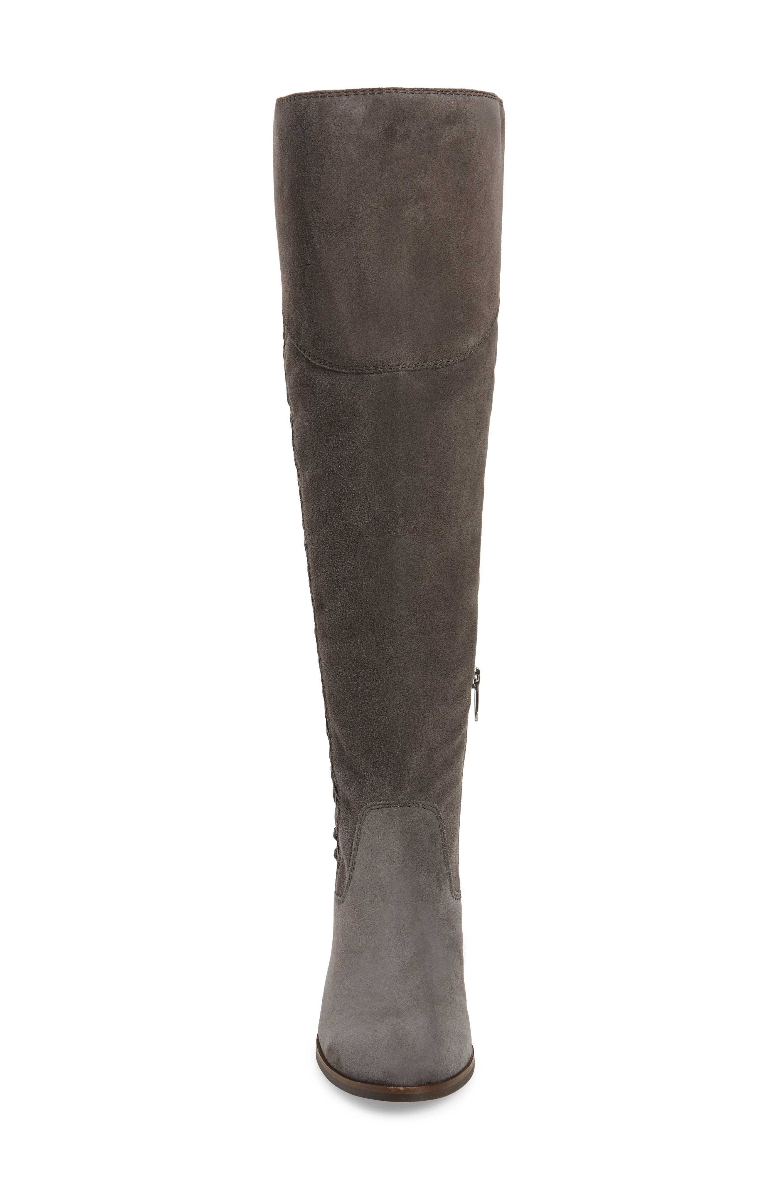Kreesell Knee High Boot, Alternate, color, GRAYSTONE SUEDE