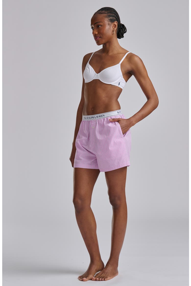 Boxer Pajama Shorts, Alternate, color, VIOLET MEADOW