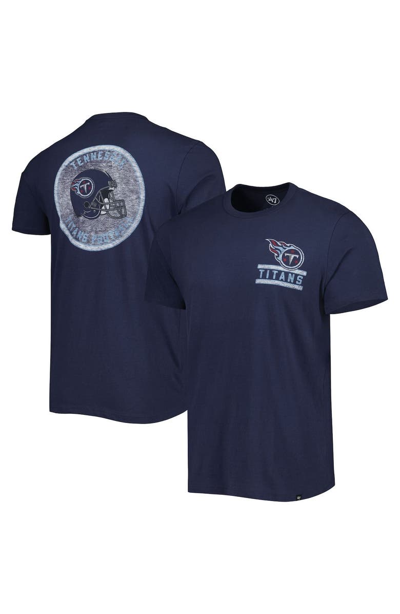'47 Men's '47 Navy Tennessee Titans Open Field Franklin T-Shirt, Main, color, Navy