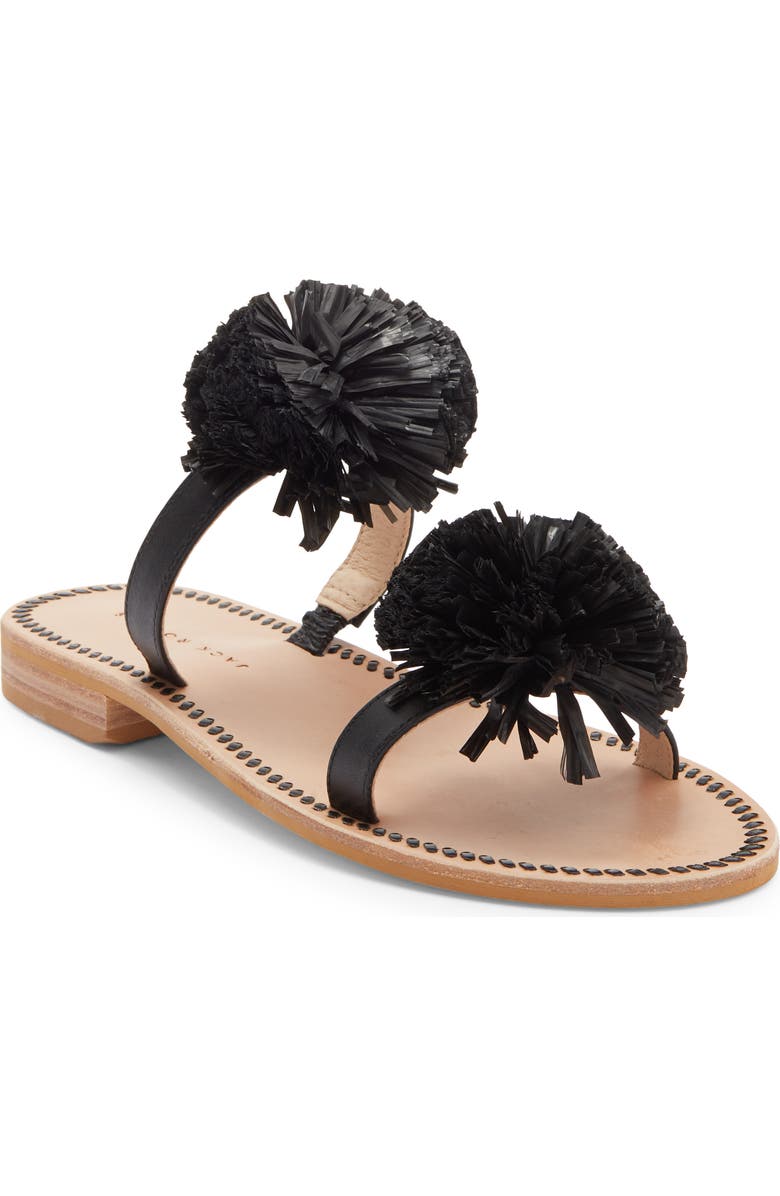 Jack Rogers Daffodil Sandal, Main, color, Black