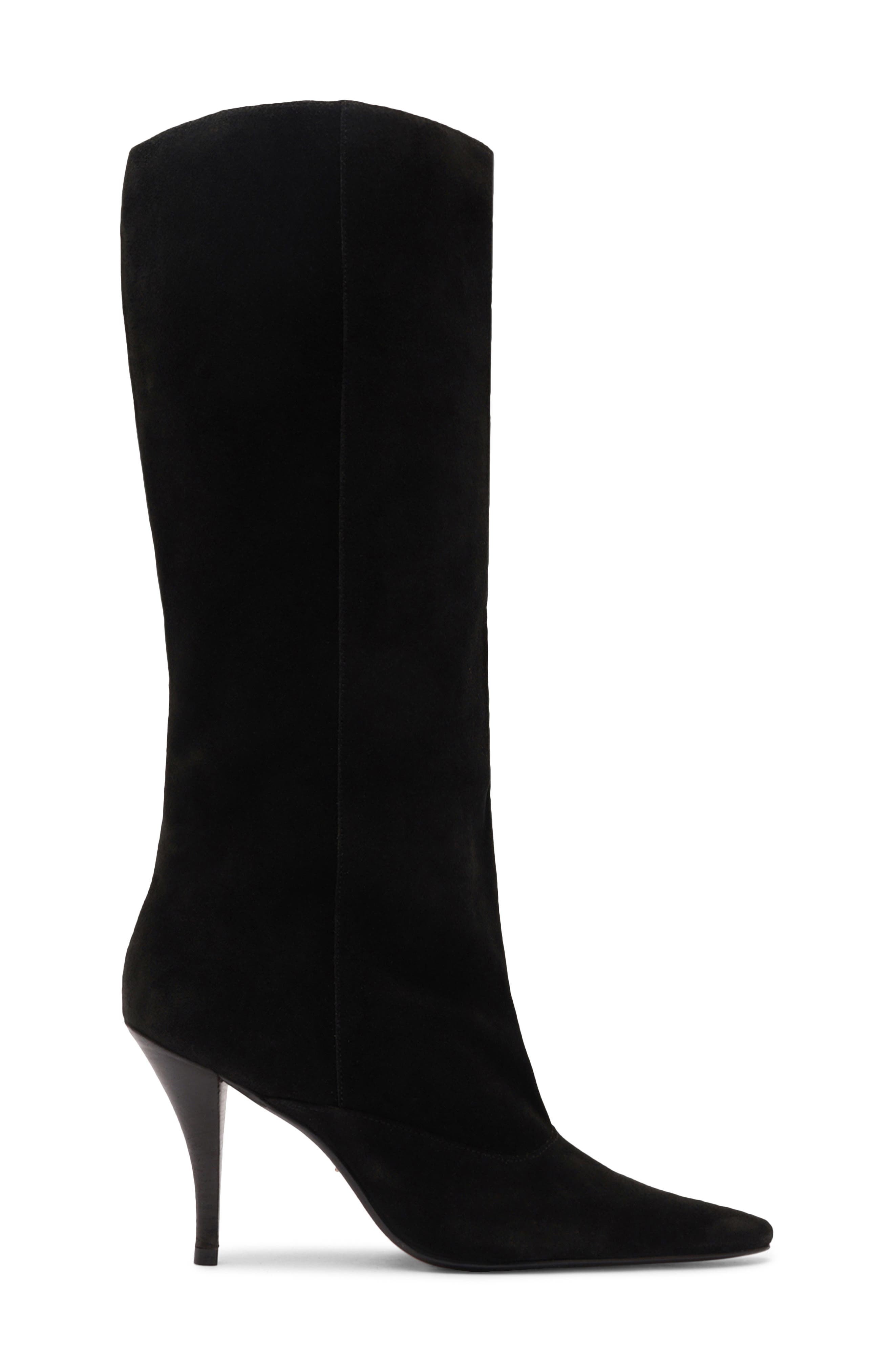 Schutz Rudy Pointed Toe Boot, Alternate, color, Black