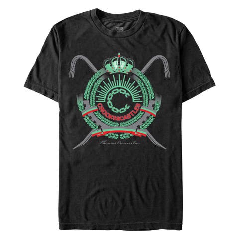 Men's Crooks & Castles Thomas Crown Inc. Green Coat of Arms  Graphic T-Shirt