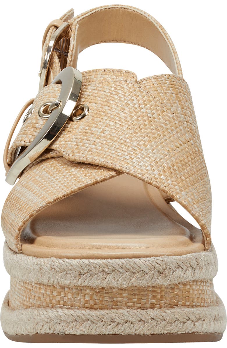 Marc Fisher LTD Renda Slingback Espadrille Platform Wedge Sandal, Alternate, color,
