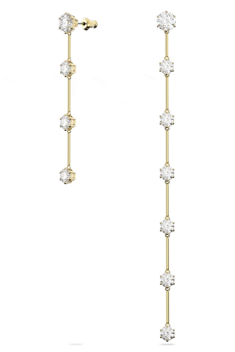 Constella Asymmetric Drop Earrings, Alternate, color, GOLD