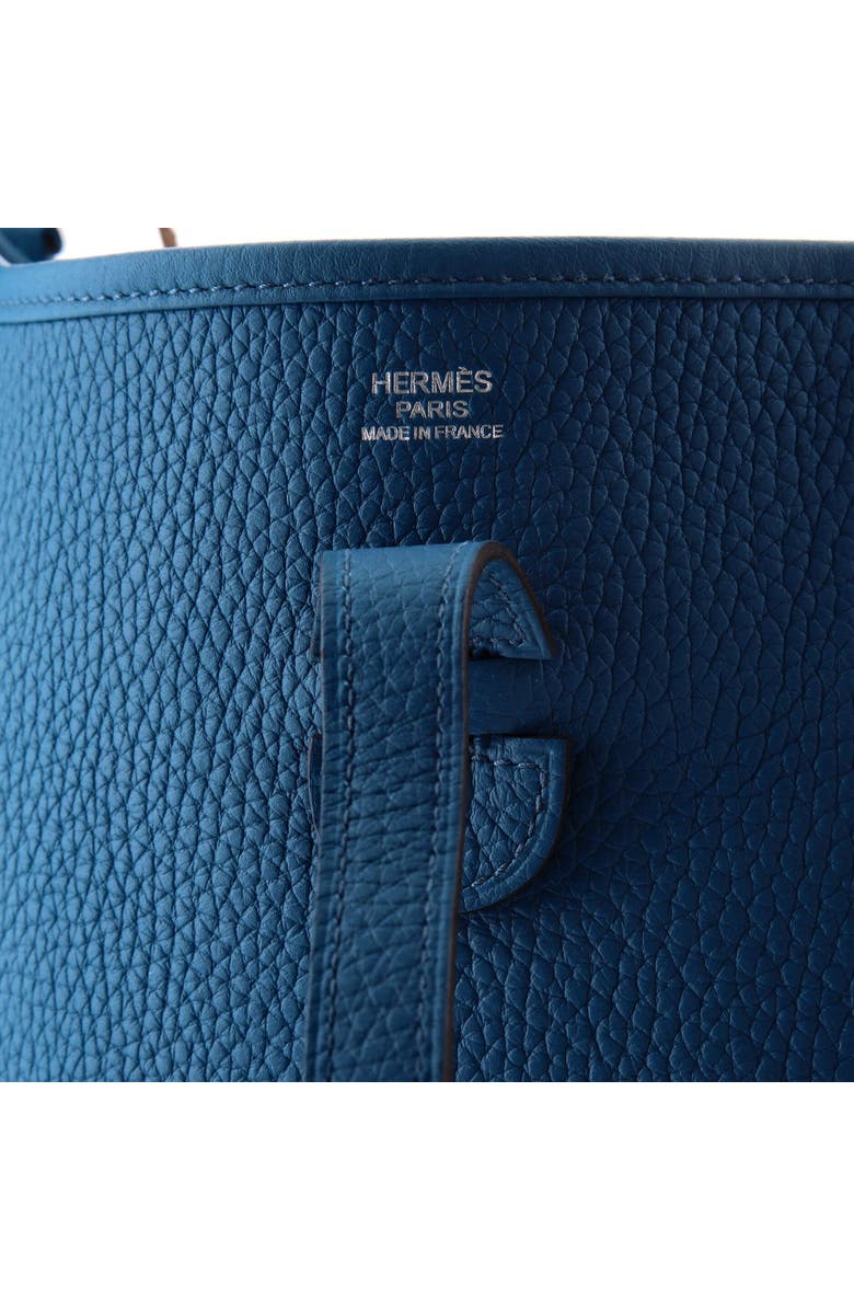 Pre-Owned Hermes Evelyne Bag Gen III Clemence PM, Alternate, color, Bleu Izmir