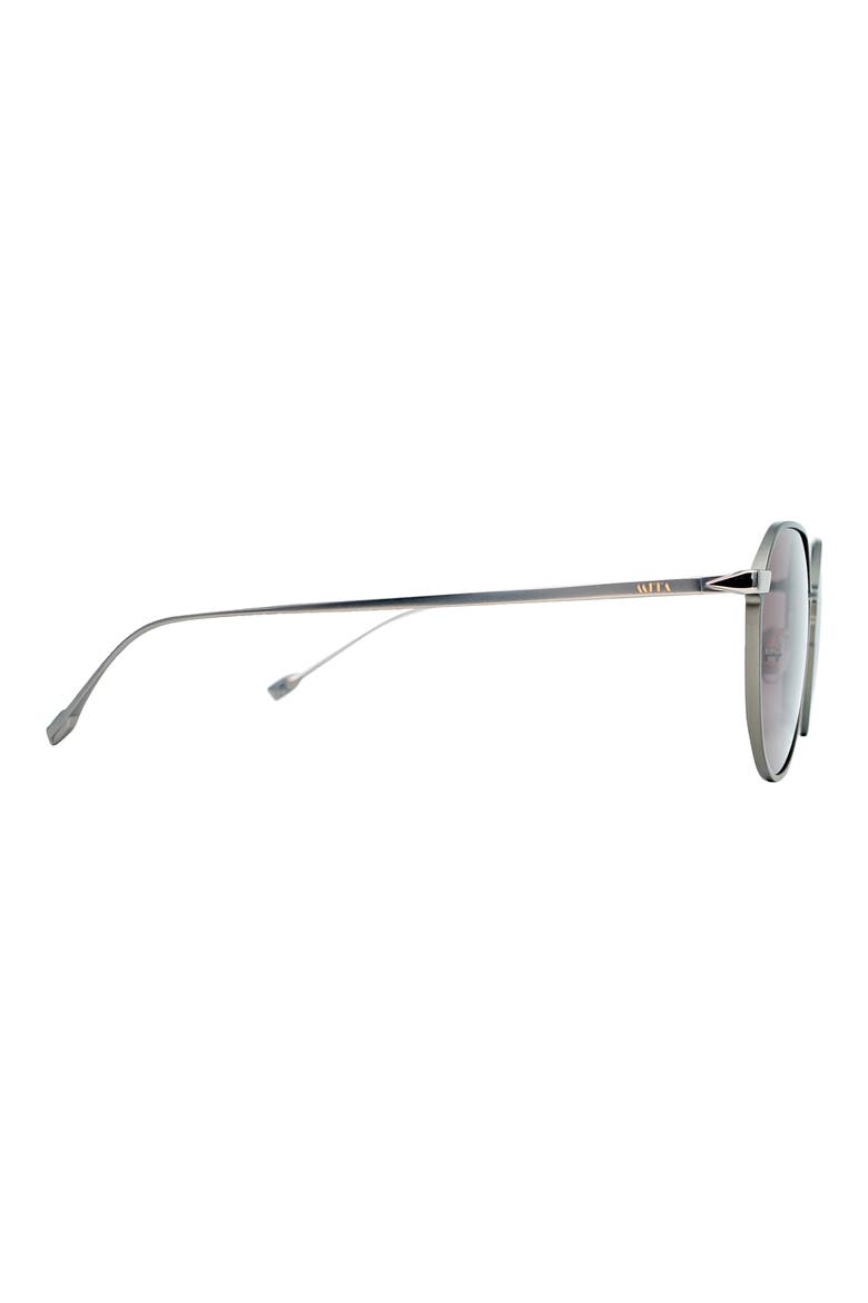 53mm Round Sunglasses, Alternate, color, GREY/ MATTE GUN