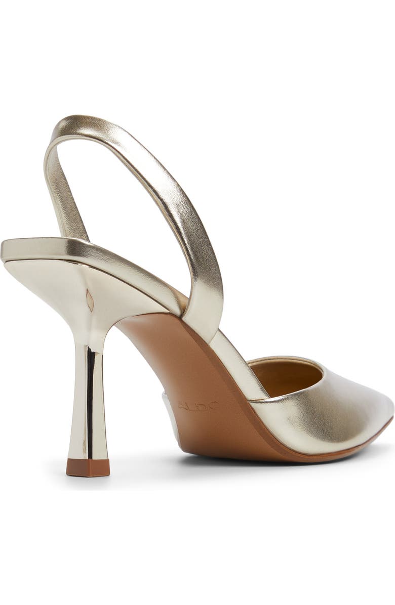 ALDO Brusanti Pointed Toe Slingback Pump, Alternate, color, Champagne