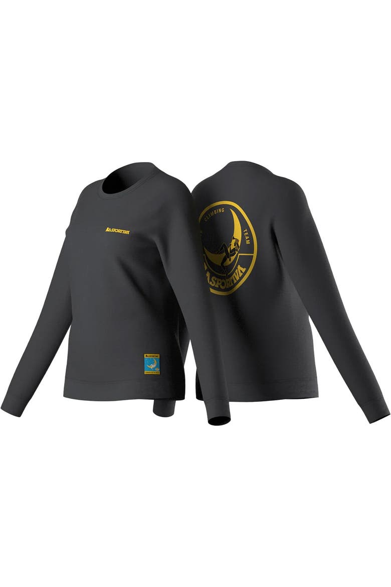 Climbing On The Moon Sweatshirt - Women's, Alternate, color, Carbon/Giallo