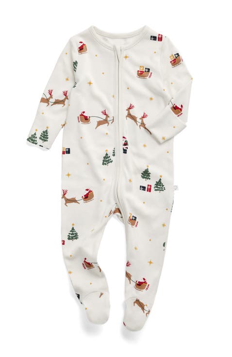Print Two Way Zip Up Sleepsuit