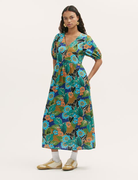 Logan Floral Midi Dress