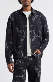 SANTO STUDIO Hunter Lawrence Edition - Flower Pattern Button-Up Shirt