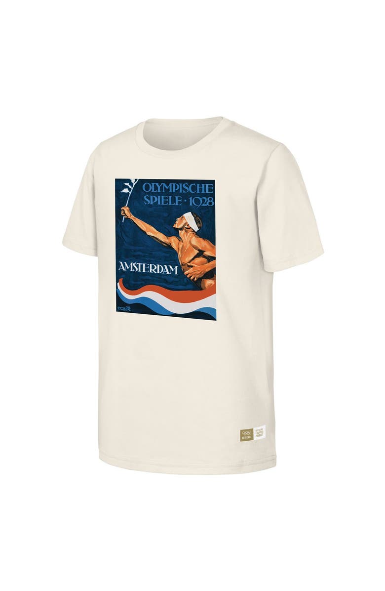 Outerstuff Men's Natural 1928 Amsterdam Games Olympic Heritage T-Shirt, Alternate, color,