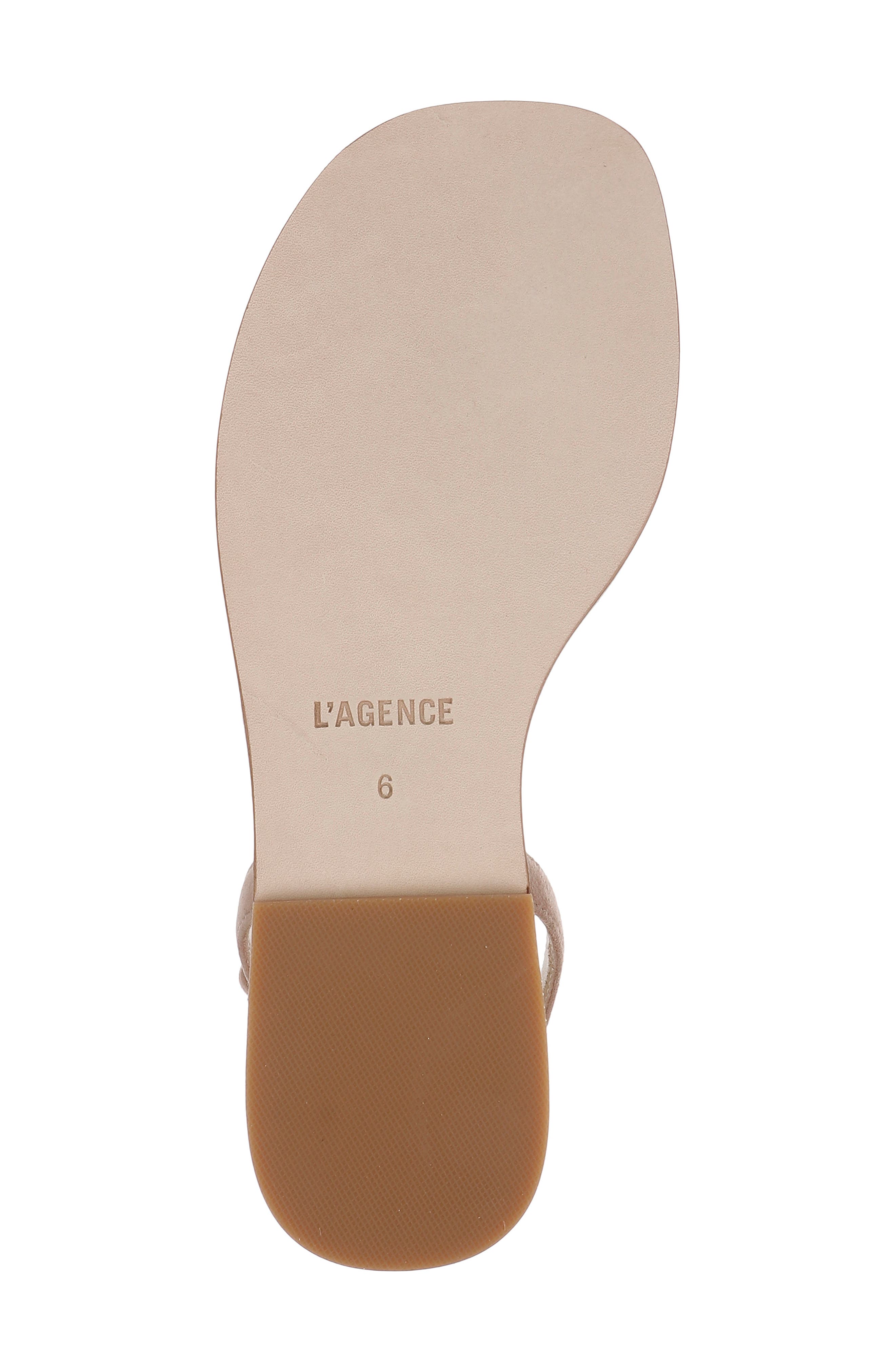 L'AGENCE Mariana Ankle Strap Sandal, Alternate, color, Cappuccino Suede