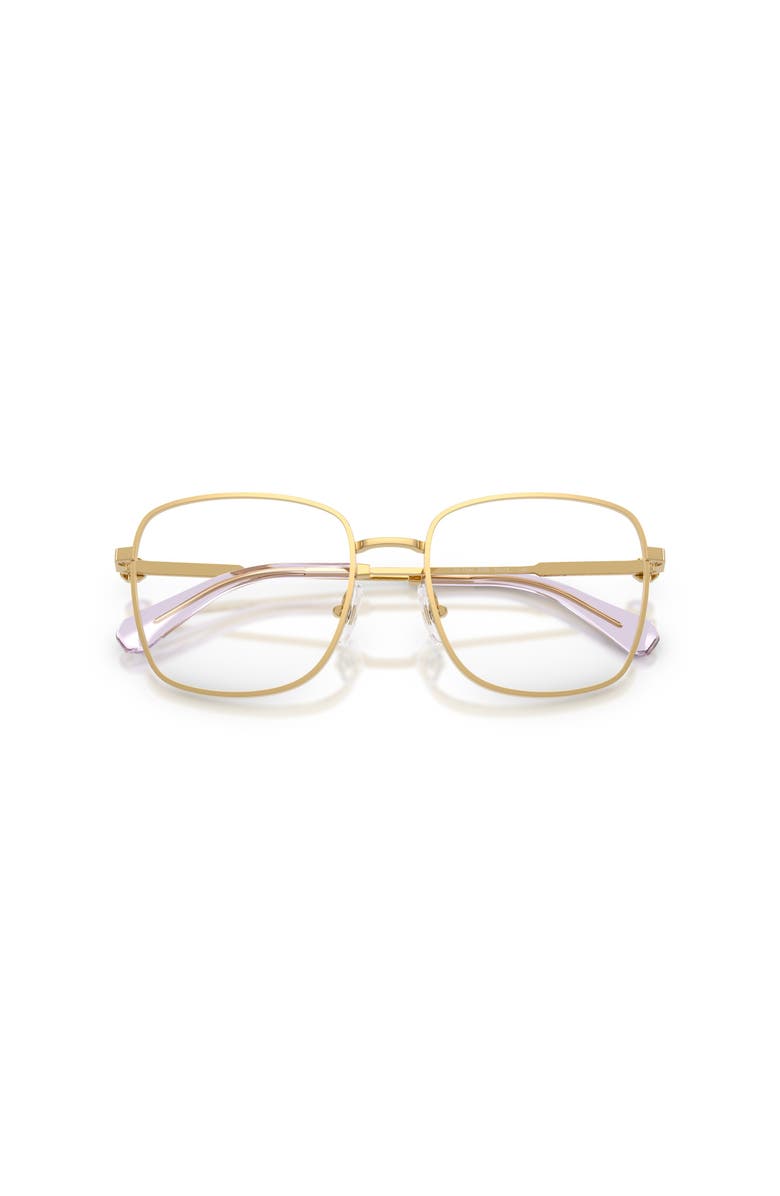 Swarovski 55mm Square optical glasses, Alternate, color, Gold