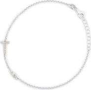 MESHMERISE Diamond Initial Bezel Bracelet