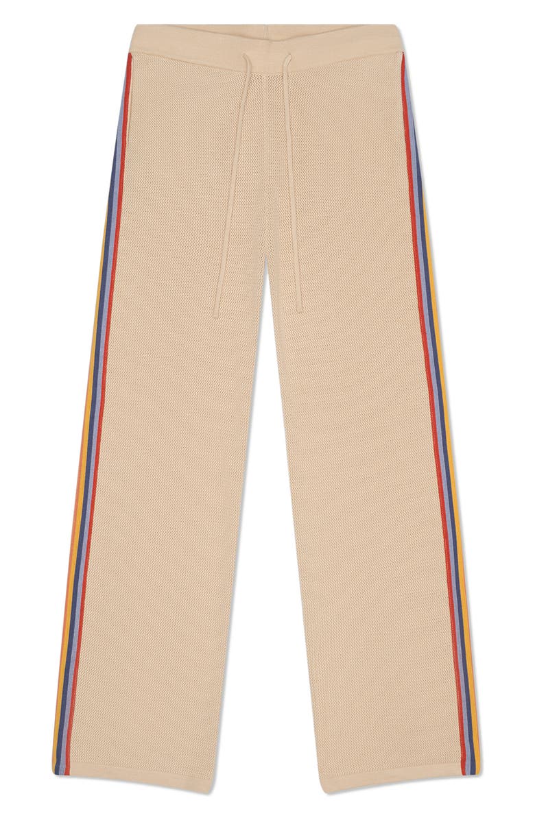 MAVRANS Side Stripe Drawstring Sweater Pants, Main, color, Beige