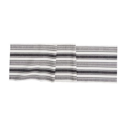 Chandler Stripe Onyx Table Runner 13" x 72"