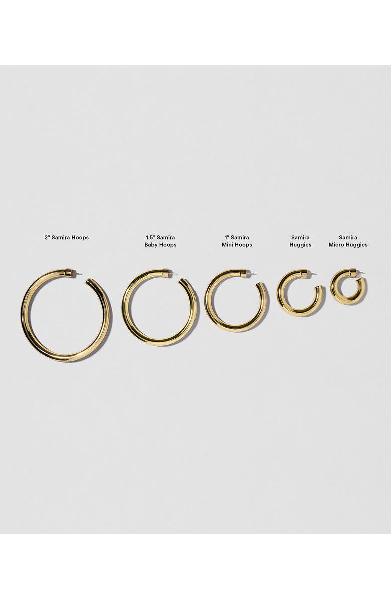 Jennifer Fisher Samira Hoops, 2-Inch, Alternate, color, Gold