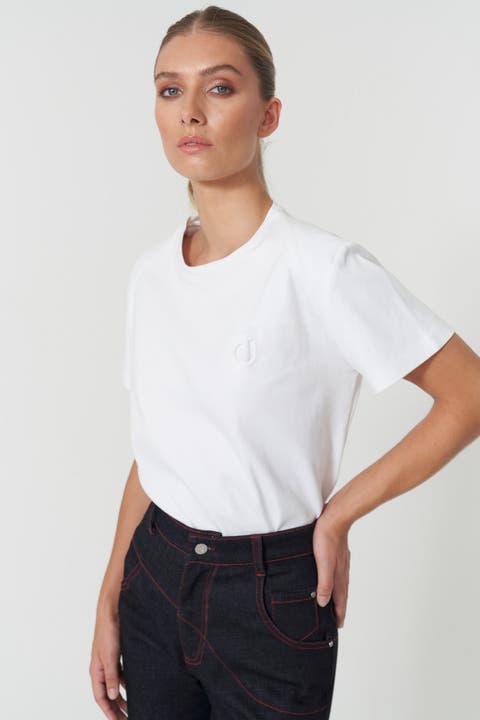 J Logo Oversize  Basic T-Shirt