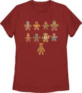 Marvel Women's Marvel Christmas Gingerbread Cookie Avengers  Graphic T-Shirt