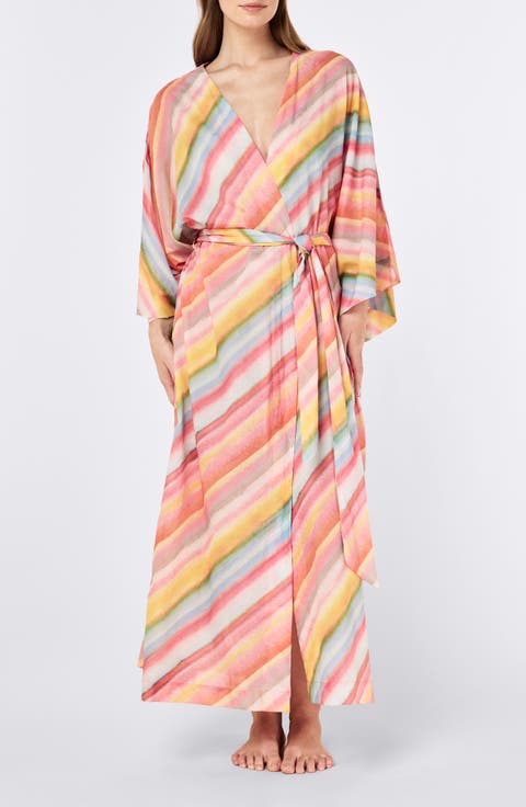 Sophie Stripe Cotton Robe