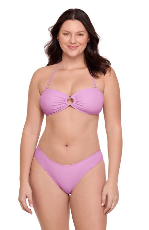 Ring Front Bandeau Bikini Set