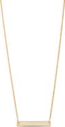 Bony Levy 14K Gold Bar Pendant Necklace