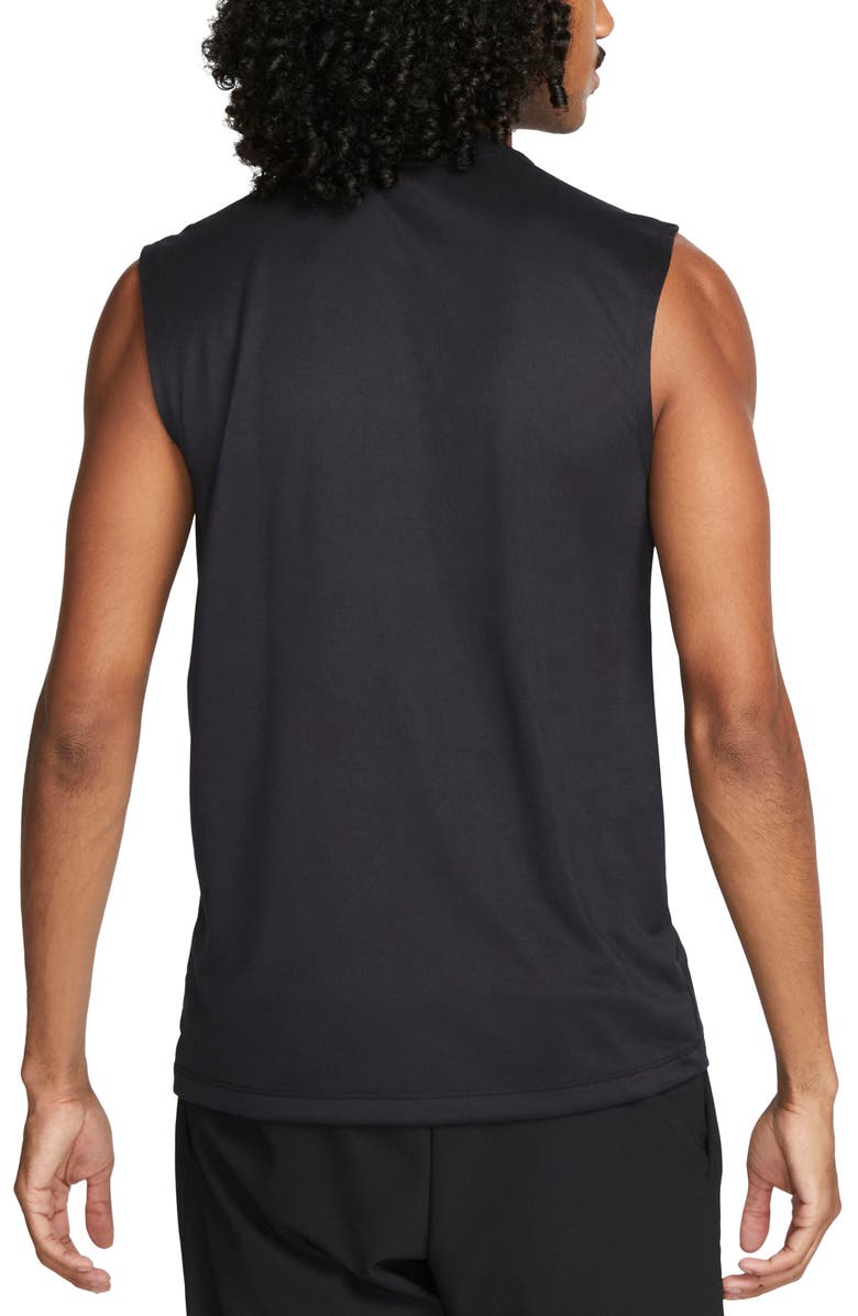 Nike Dri-FIT Legend Fitness Muscle T-Shirt, Alternate, color, Black/ Matte Silver