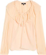 PAIGE Michelina Ruffle Neck Top