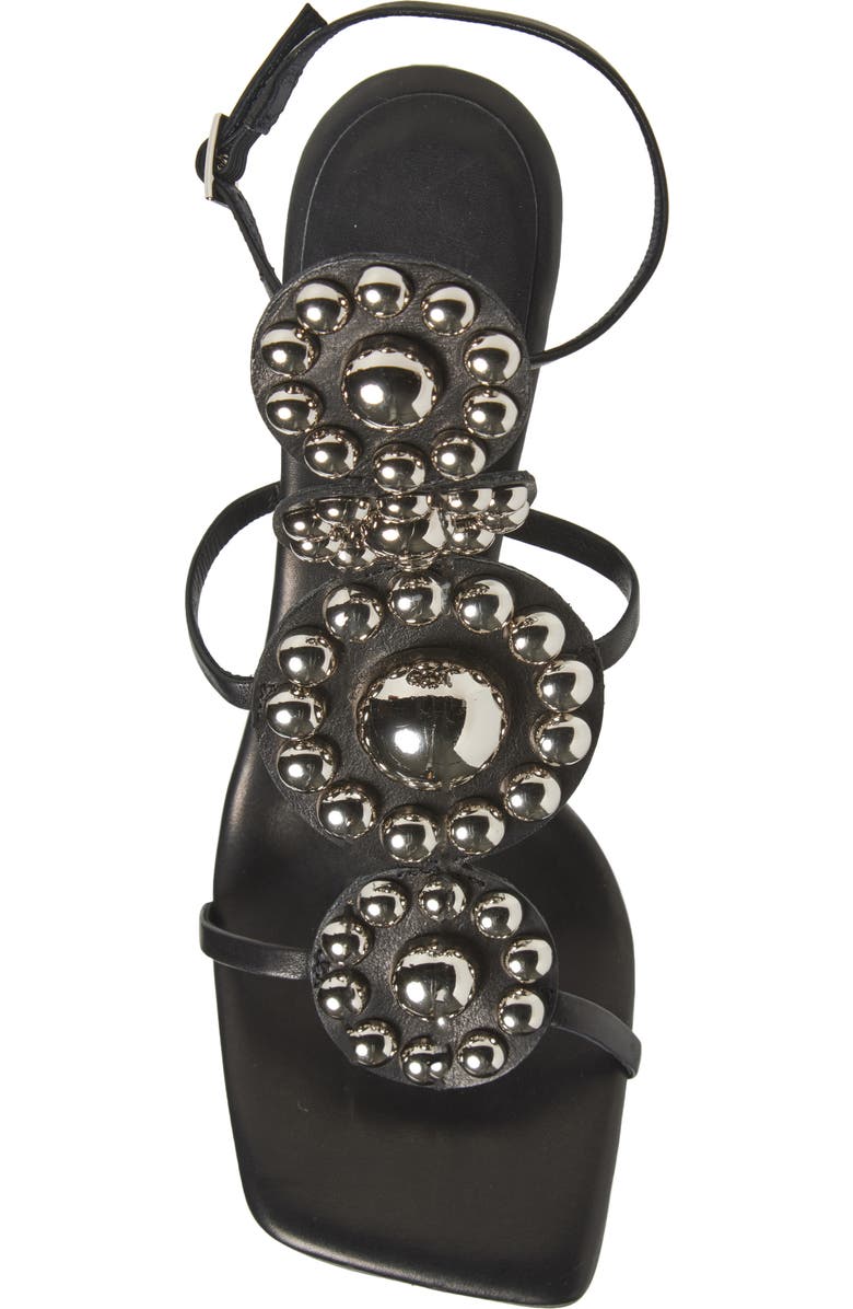 Jeffrey Campbell Renfri T-Strap Sandal, Alternate, color, Black Silver