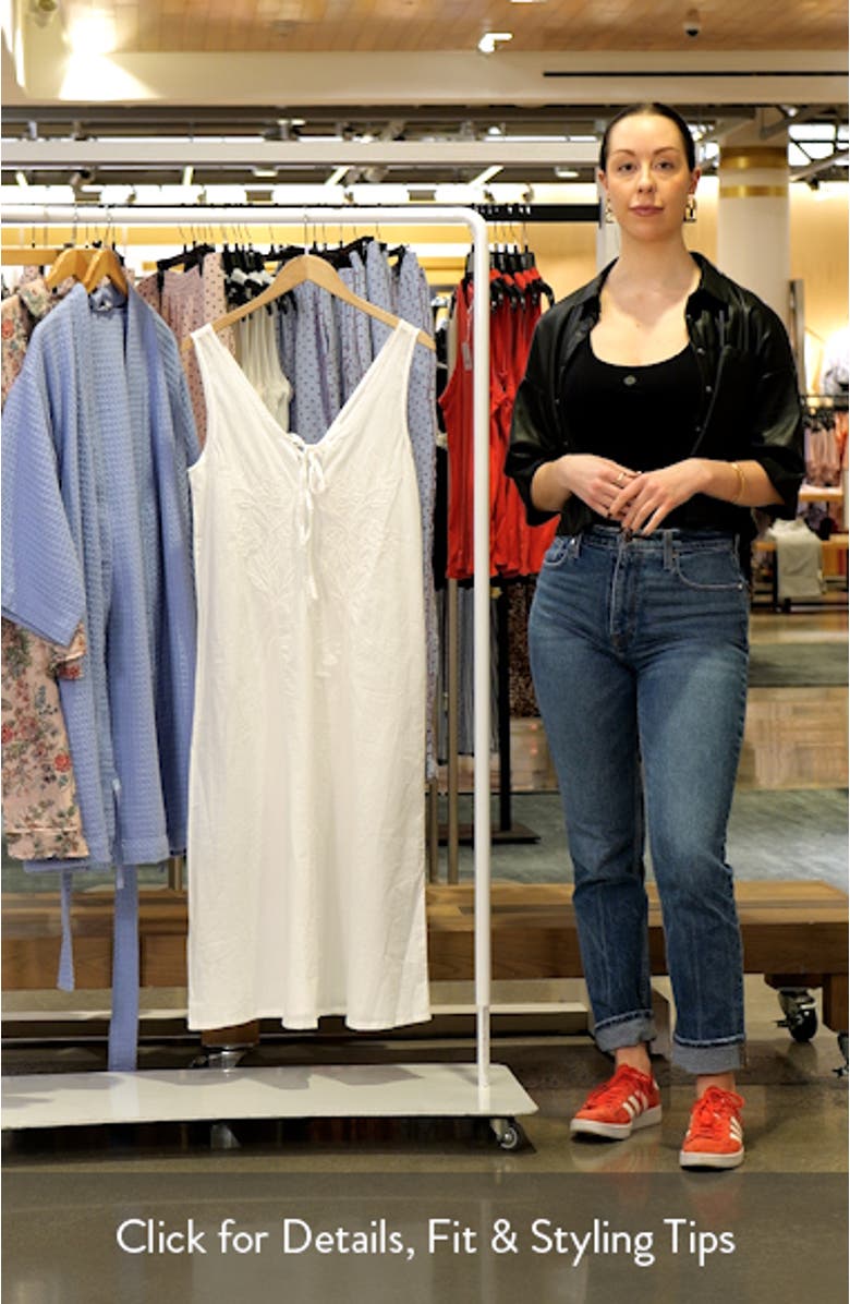 Embroidered Cotton Nightgown, sales video thumbnail