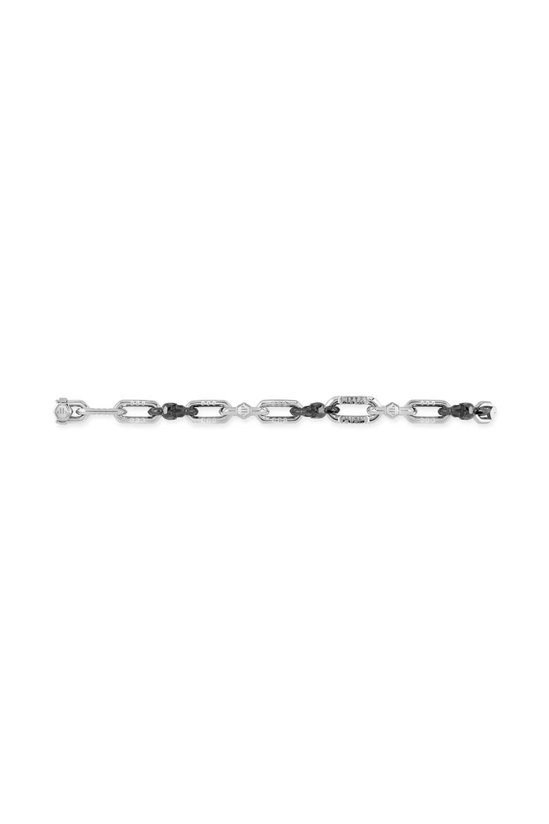 Stainless Steel Bracelet Plein Edge Men, Alternate, color, black/stainlesssteel
