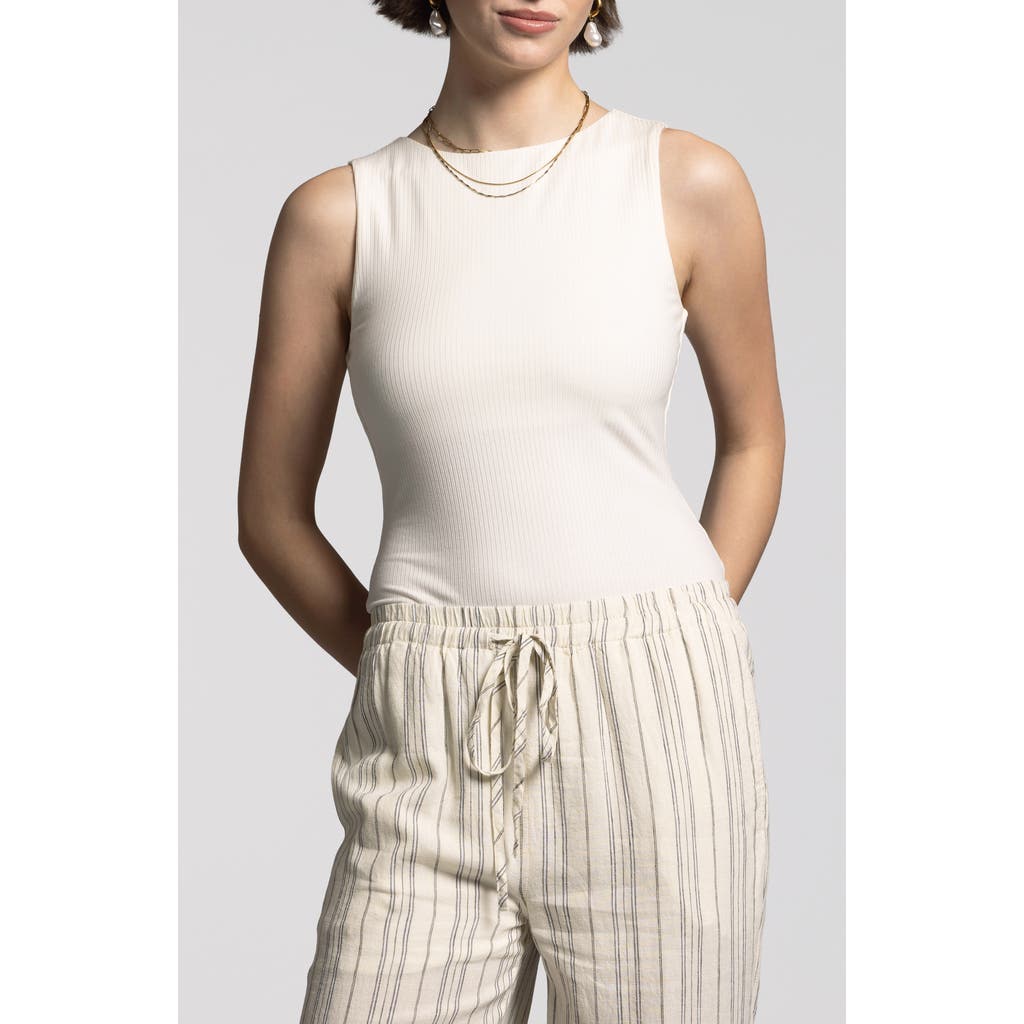 WEEKEND LOS ANGELES Britton Ribbed Tank in Blanc  product