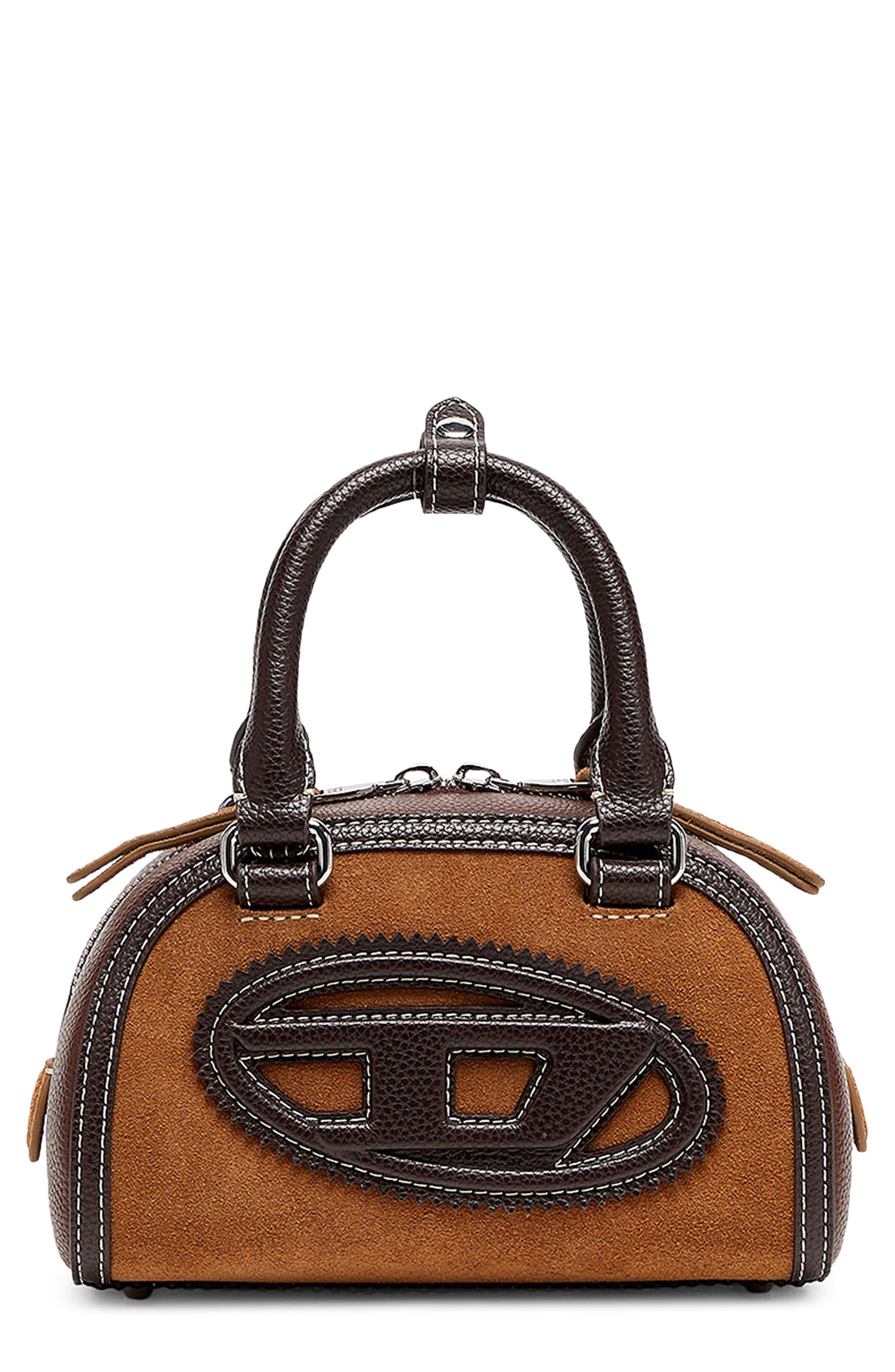 Mini 1DR Dome Crossbody Bag, Main, color, CHOCOLATE