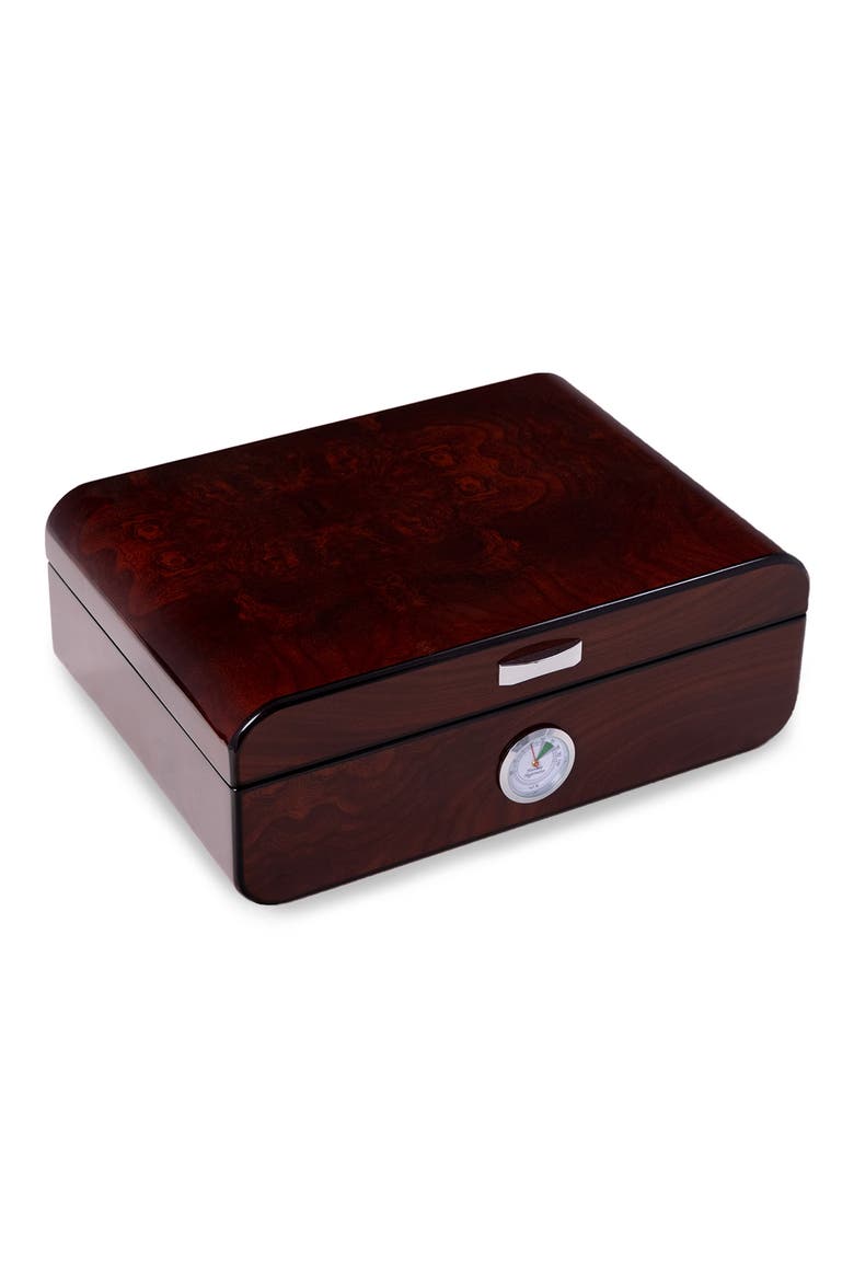 Gerard 40 Cigar Humidor, Alternate, color, BROWN