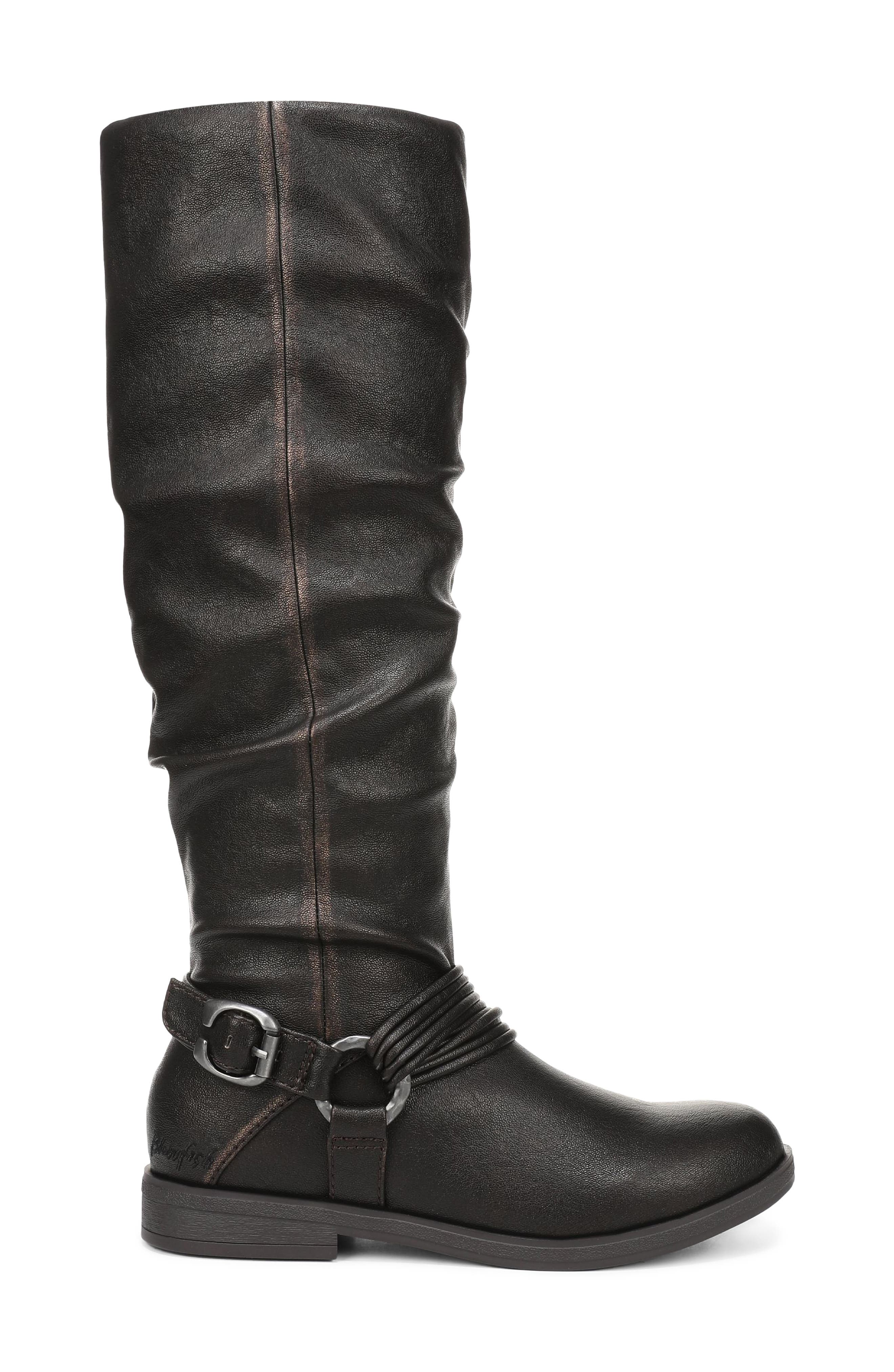 Petra Faux Leather Knee High Boot, Alternate, color, CHOCOLATE FAUX LEATHER