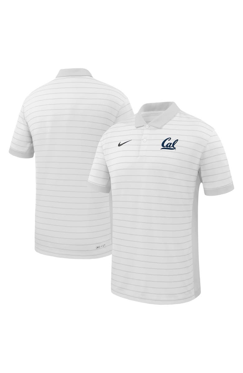 Nike Men's Nike White Cal Bears 2025 Early Season Coaches Sideline Victory Stripe Performance Polo, Alternate, color, White