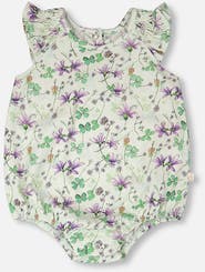 Deux par Deux Jersey Printed Flowers Romper