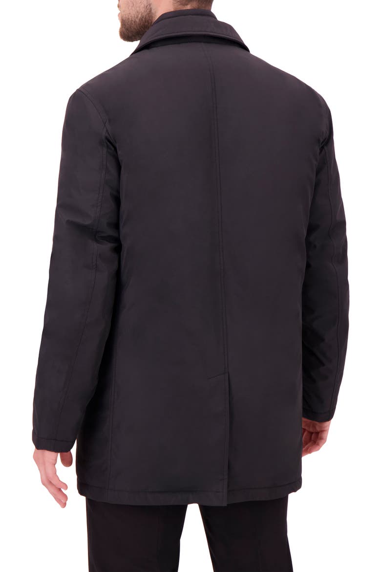 Removable Mock Neck Water Resistant Jacket, Alternate, color, BLACK