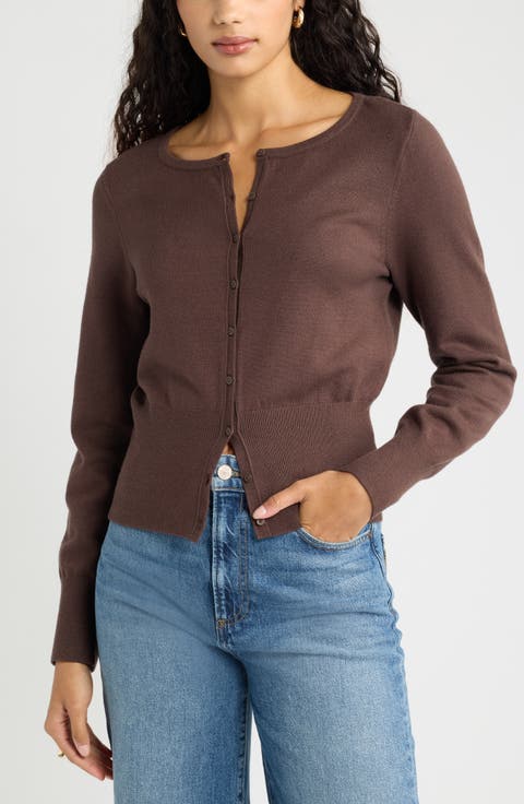 Crewneck Cardigan