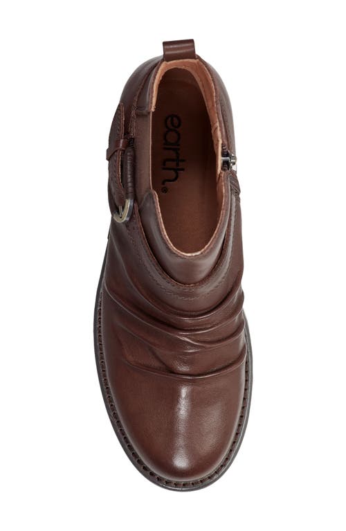 Earth Women's Zane Ruched Block Heel Booties In Brown