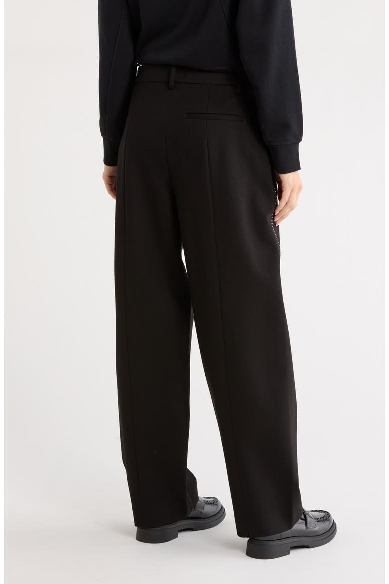 Lynsey Ponte Wide Leg Pants, Alternate, color, BLACK